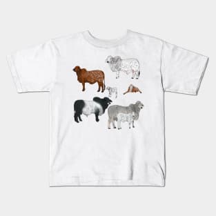 Brahman Cattle Transparent Kids T-Shirt